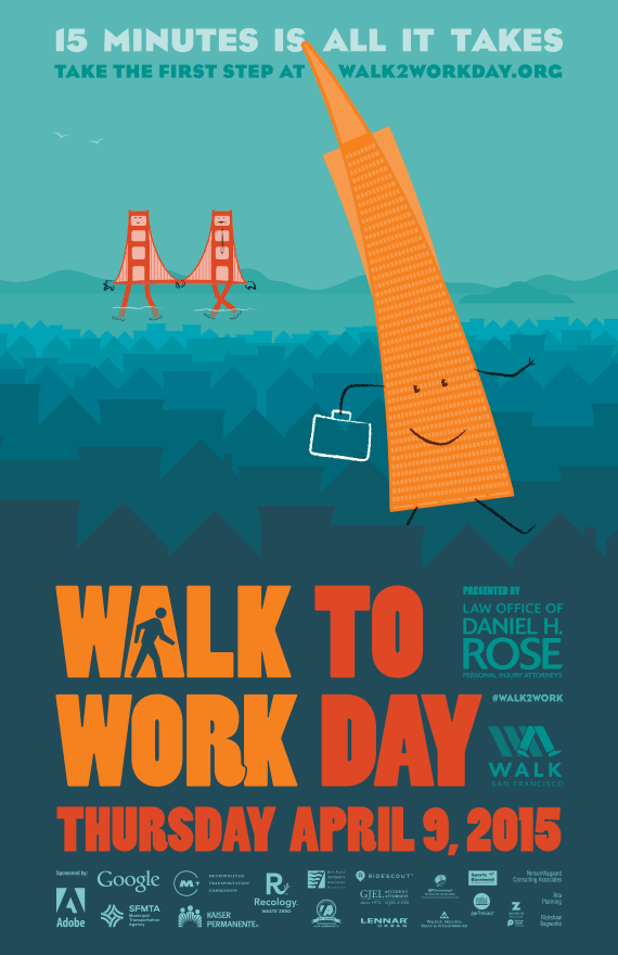 Walk To Work Day Poster 11x17
